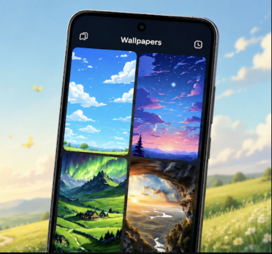 Ai Wallpapers listing on Google Play