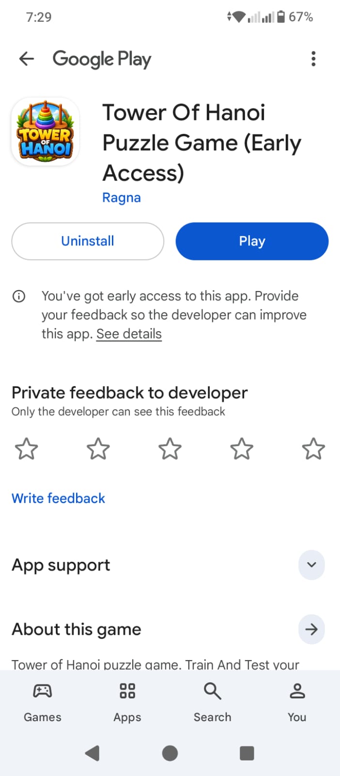 Savings and budget app screenshot, offline-first build