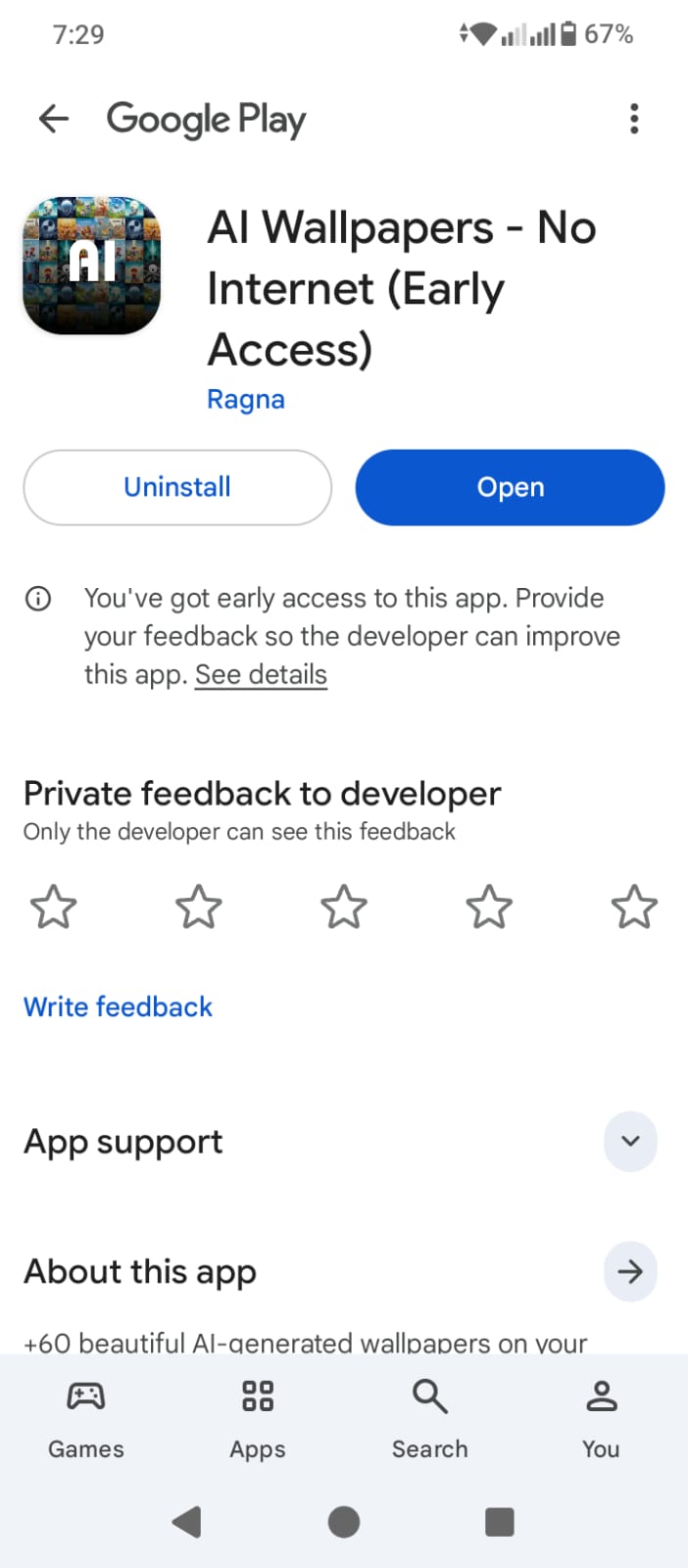 Fitness tracking app built for a freelance client
