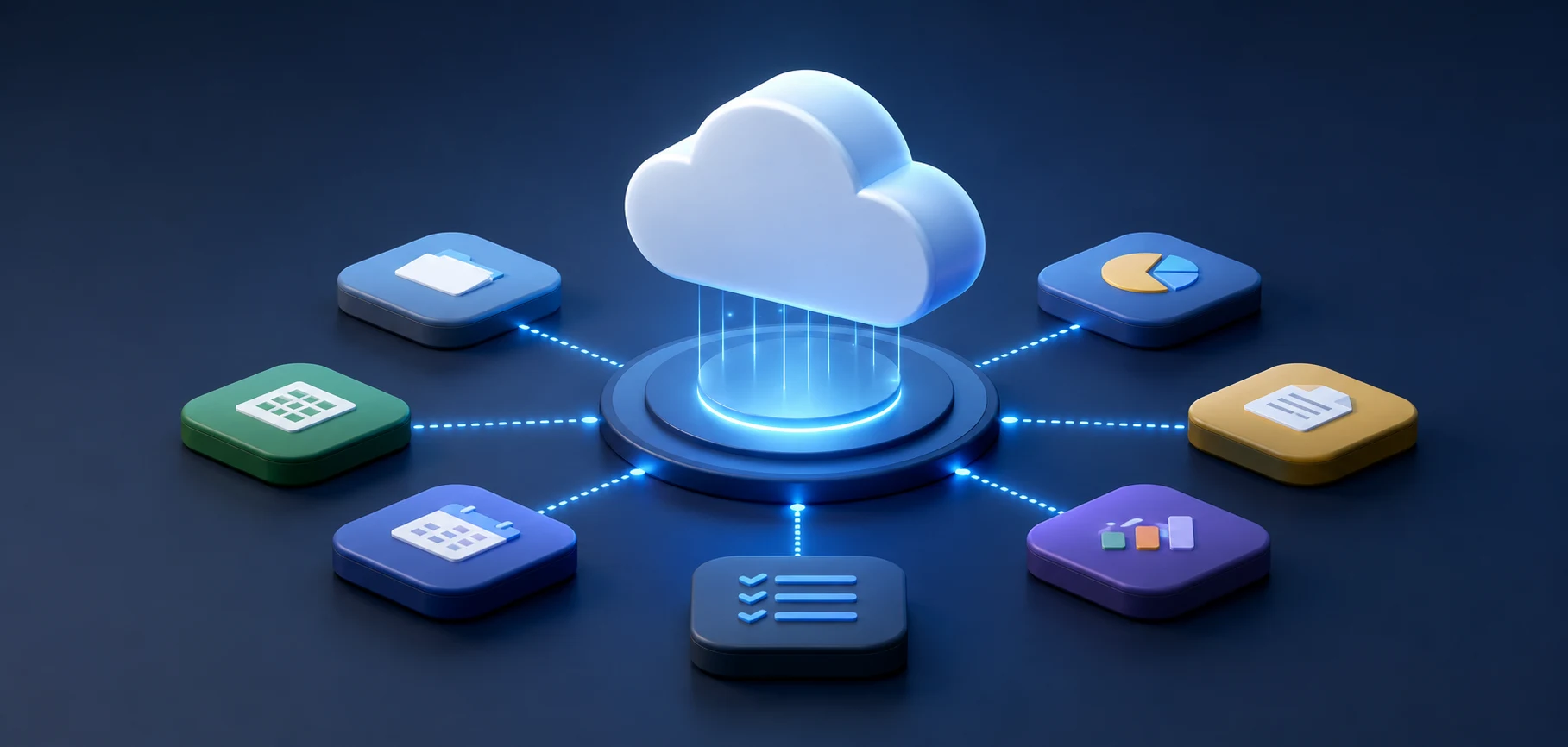Server infrastructure running the tools and services chosen for client projects