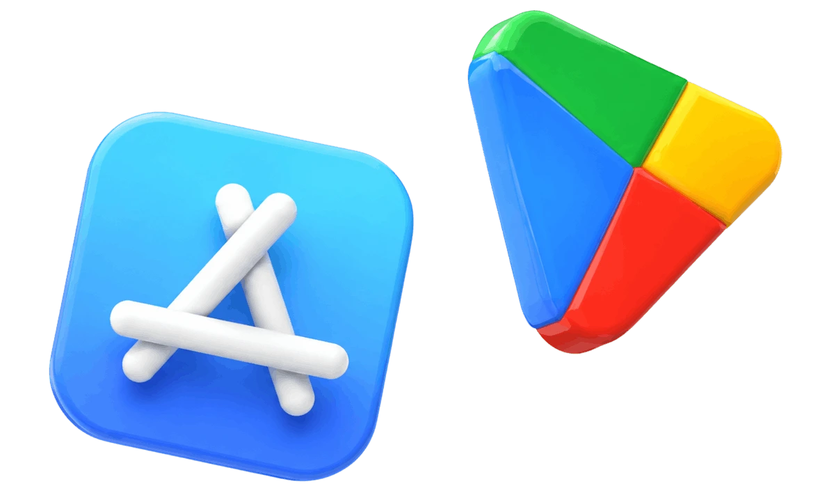 Apps built by a mobile app developer for hire, published on the Apple App Store and Google Play
